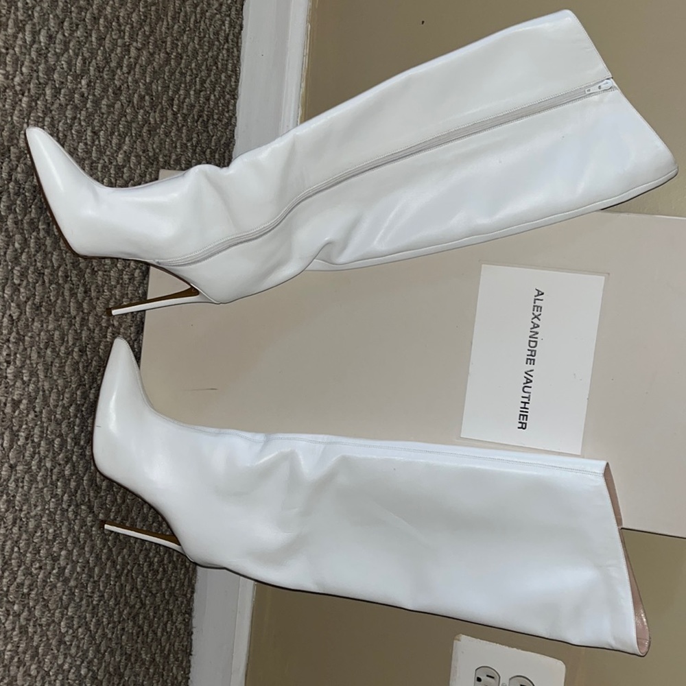 Alexandre vauthier white “IT” boots